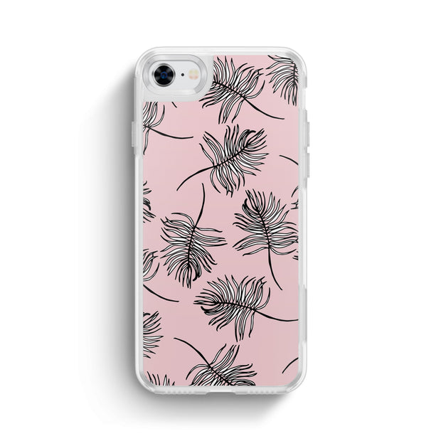 Nearly You iPhone Case -Sky Falling Leaves in Pink