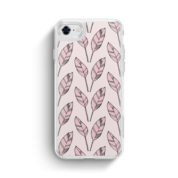 Nearly You iPhone Case -Falling Leaves in Rose