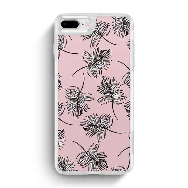 Nearly You iPhone Case -Sky Falling Leaves in Pink