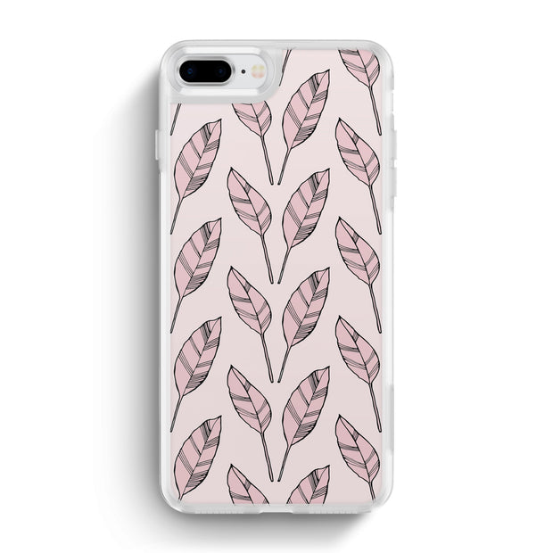 Nearly You iPhone Case -Falling Leaves in Rose