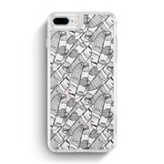 Nearly You iPhone Case -Inky Feather Over Pink