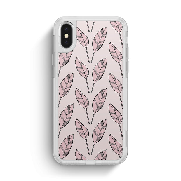 Nearly You iPhone Case -Falling Leaves in Rose